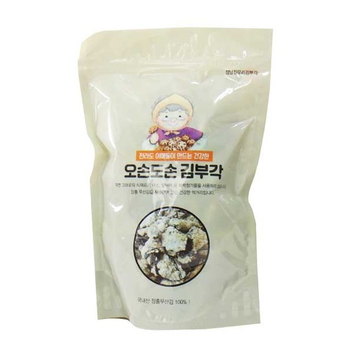 남도미향,[정남진김부각]짜지않고 담백한 튀긴 김부각 150g (표고버섯맛)
